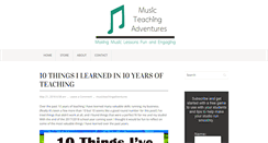 Desktop Screenshot of musicteachingadventures.com