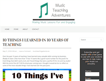 Tablet Screenshot of musicteachingadventures.com